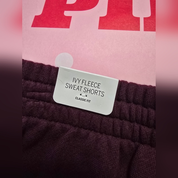 PINK IVY Fleece Sweat Short. Wild Rose. Size S - Picture 5 of 7
